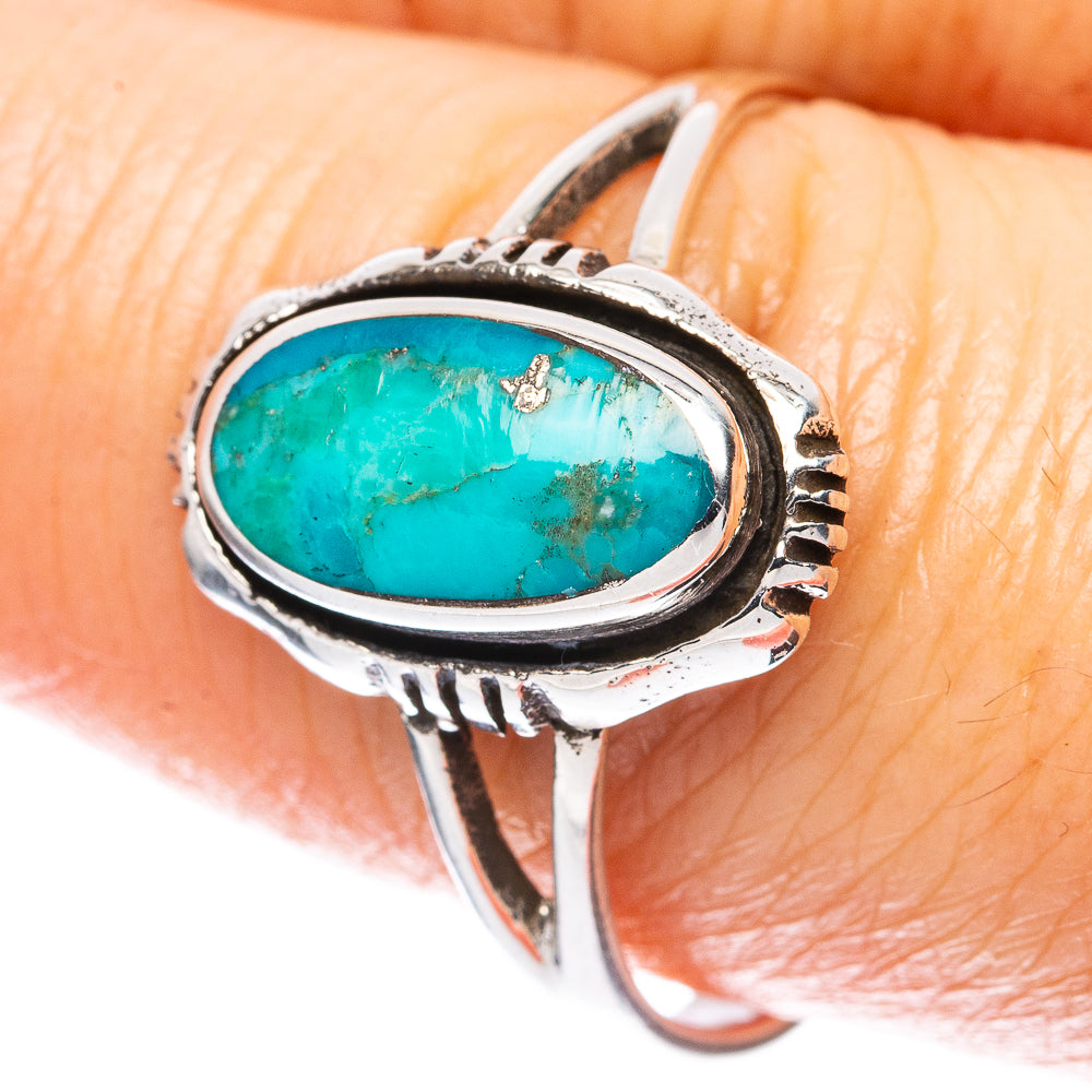 Rare Arizona Turquoise Ring Size 9.75 (925 Sterling Silver) R3051