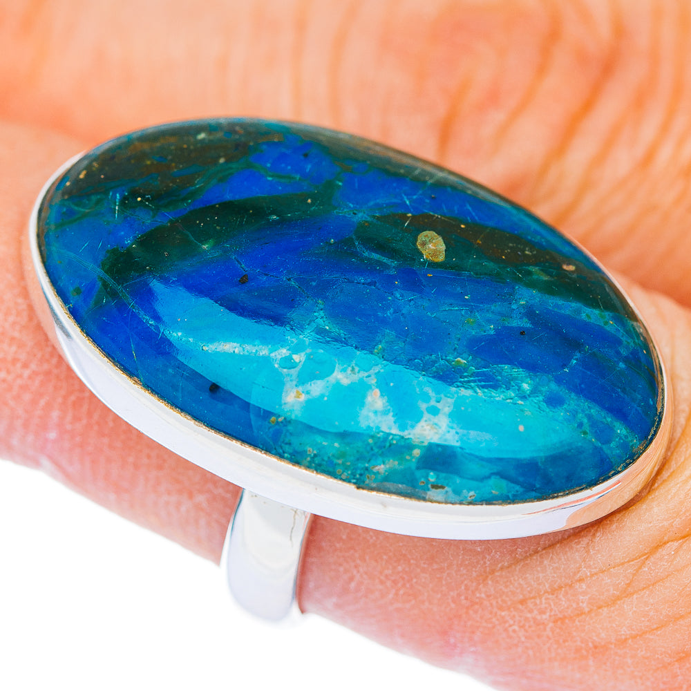 Premium Peruvian Opal Ring Size 7.25 Adjustable (.925 Sterling Silver)