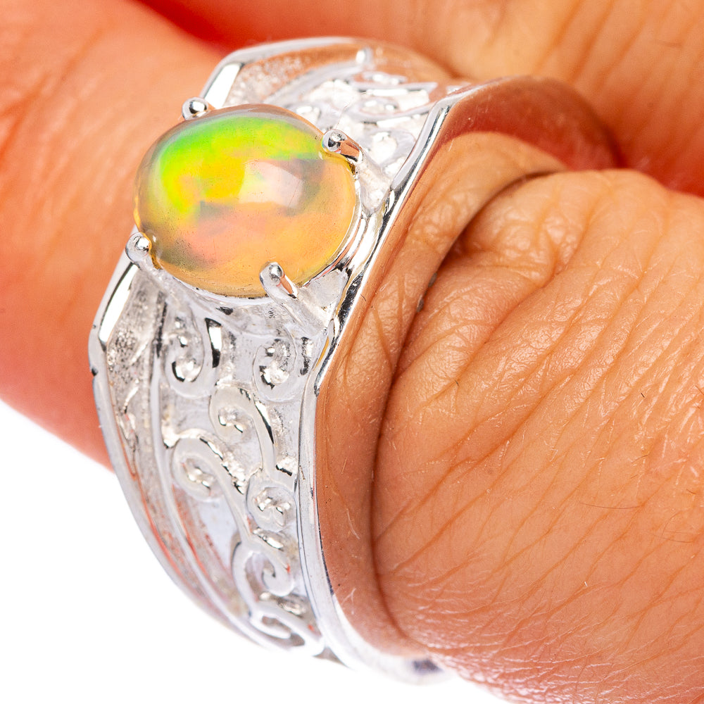 Rare Ethiopian Opal Ring Size 7 (925 Sterling Silver) R145950
