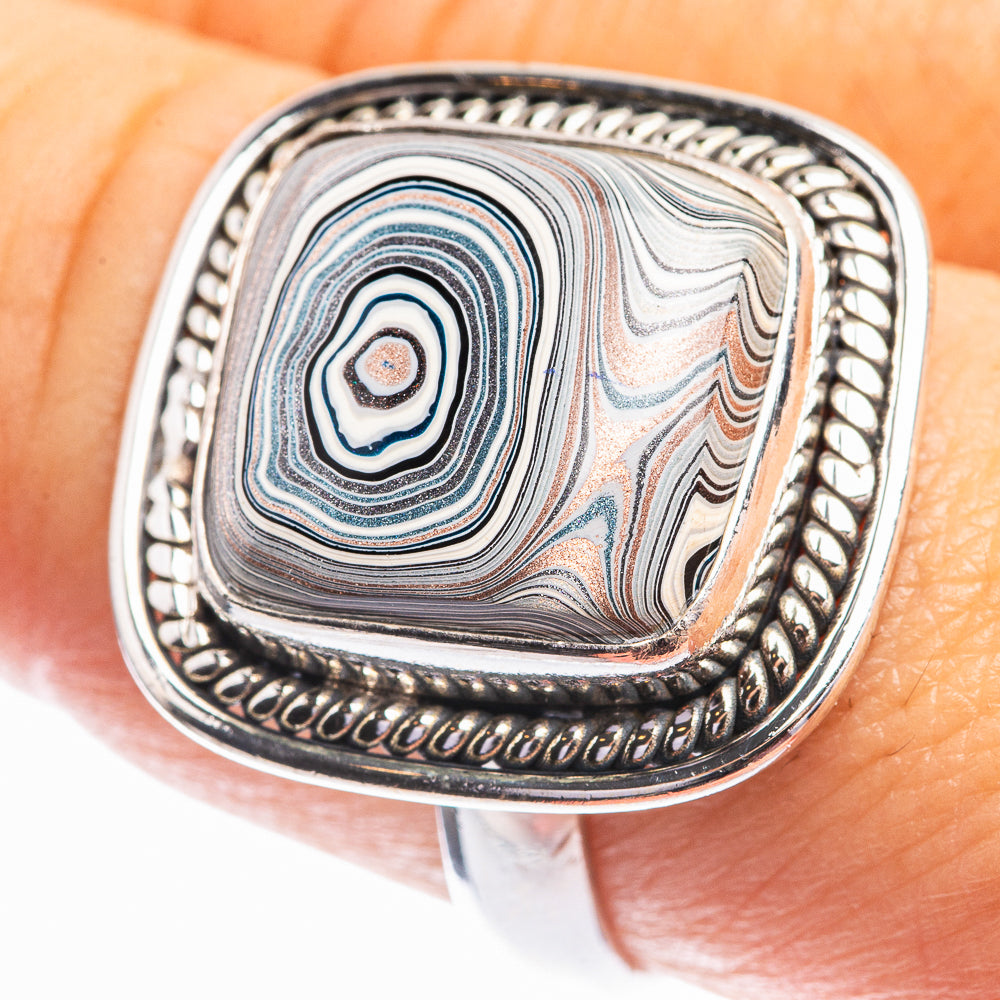 Fordite Ring Size 9.25 (925 Sterling Silver) R141962