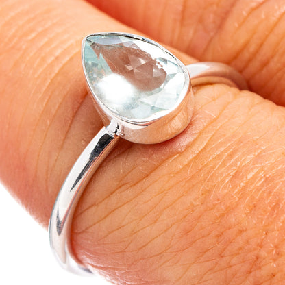 Aquamarine Ring Size 7.75 (.925 Sterling Silver)