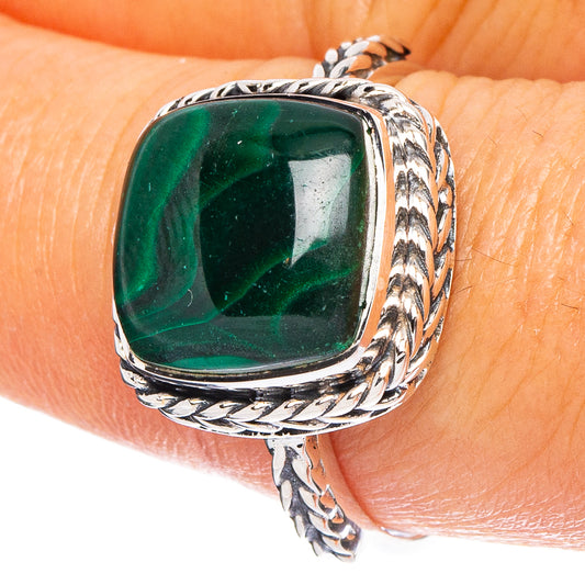 Malachite 925 Sterling Silver Premium Ring Size 8.75 (925 Sterling Silver) R6491