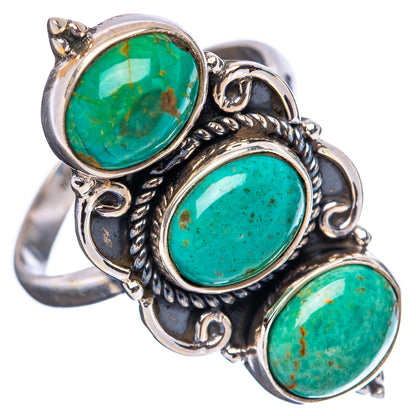 Mohave Turquoise Ring Size 8 Adjustable (.925 Sterling Silver)
