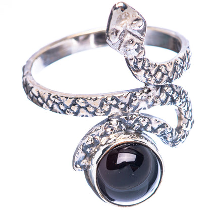 Value Black Onyx Ring Size 6.75 (925 Sterling Silver) R3237