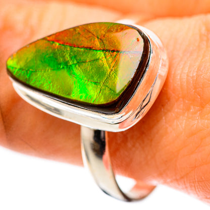 Canadian Ammolite Ring Size 10.75 (925 Sterling Silver) RING139033