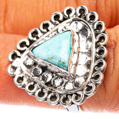 Rare Golden Hills Turquoise Ring Size 5.5 (925 Sterling Silver) R4254