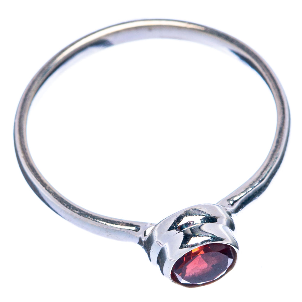 Garnet Dainty Ring Size 6.75 (925 Sterling Silver) R145394