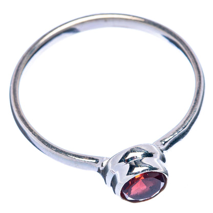 Garnet Dainty Ring Size 6.75 (925 Sterling Silver) R145394