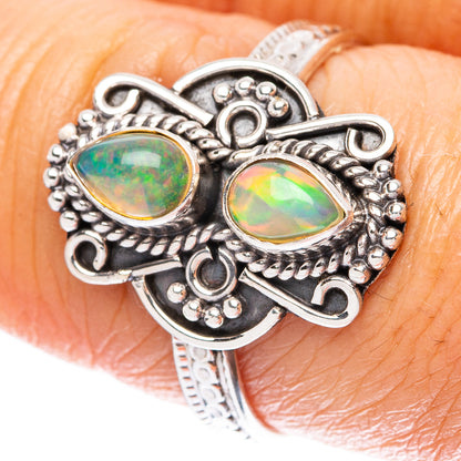Rare Ethiopian Opal Ring Size 8.25 (925 Sterling Silver) R4074
