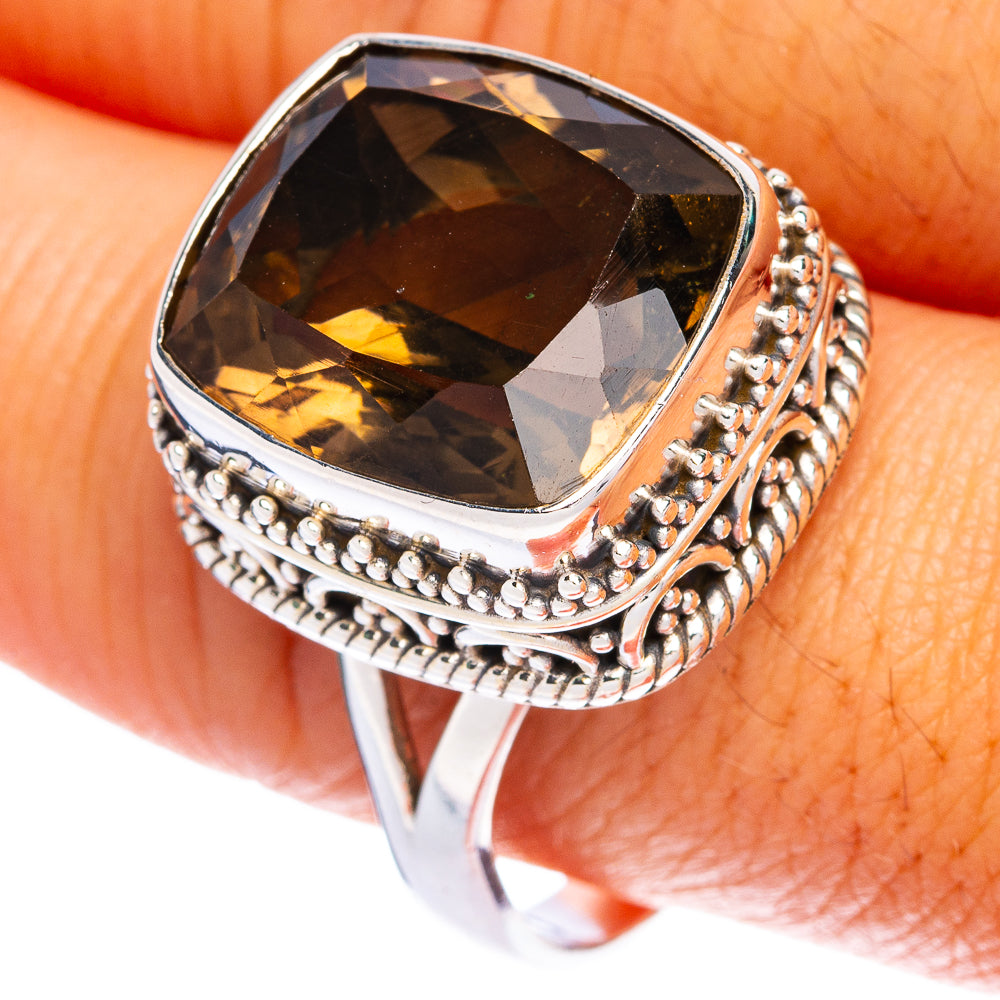 Smoky Quartz Ring Size 10.75 (925 Sterling Silver) R144451