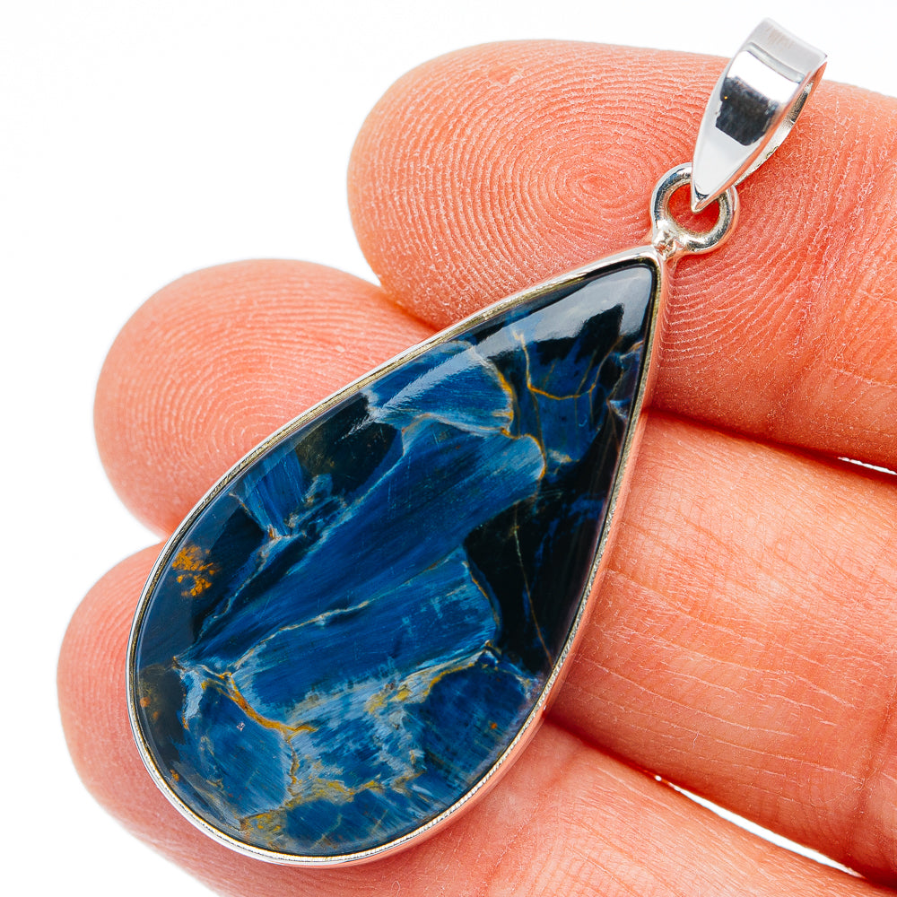Premium Pietersite Pendant 1 3/4" (.925 Sterling Silver)