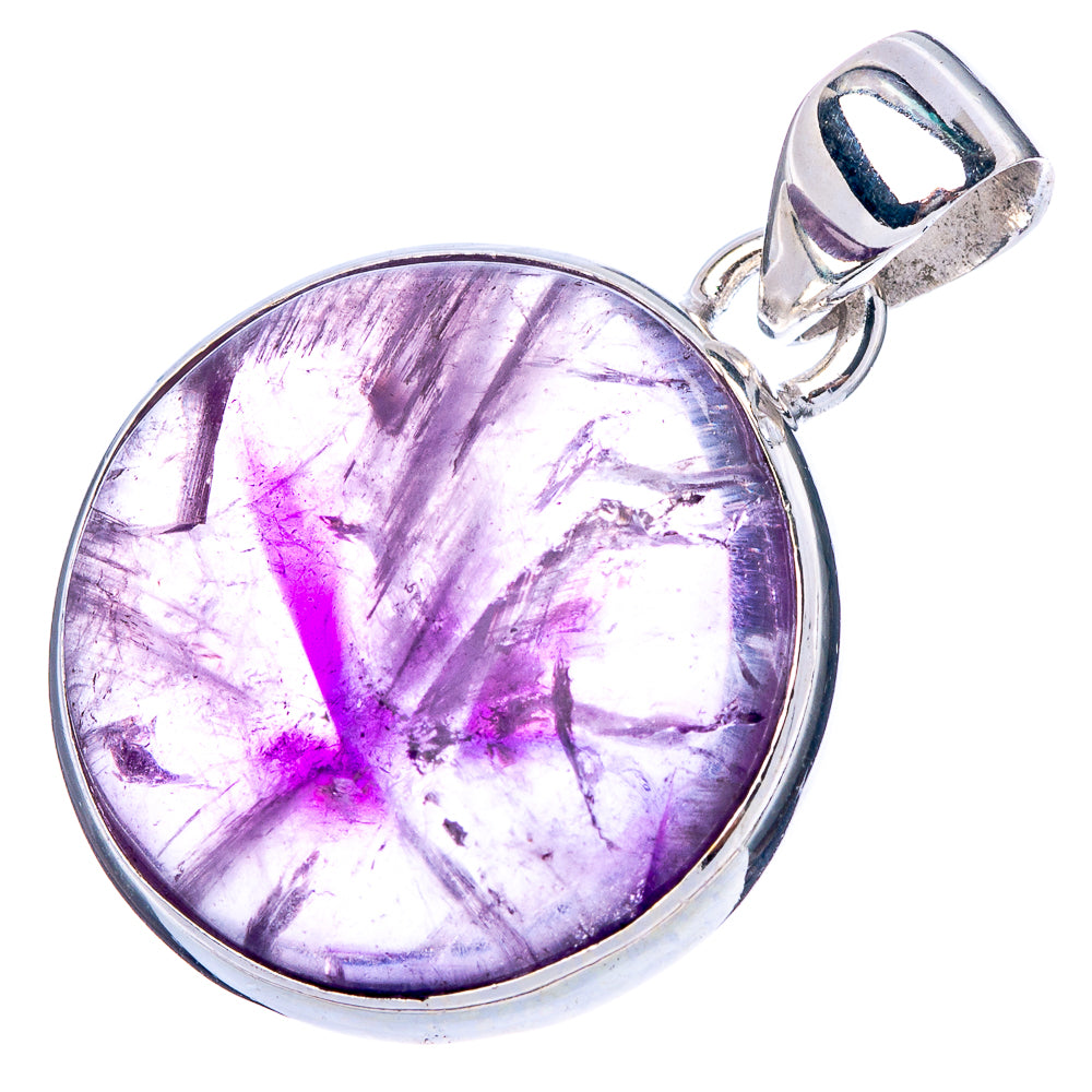 Star Amethyst Pendant 1 1/4" (925 Sterling Silver) P42461