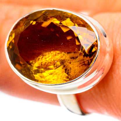 Faceted Citrine Ring Size 9 (925 Sterling Silver) RING138961