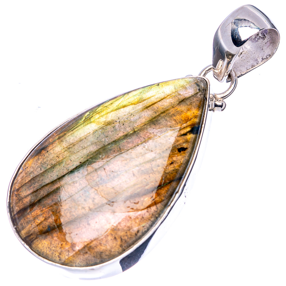 Labradorite Pendant 1 7/8" (925 Sterling Silver) P43148