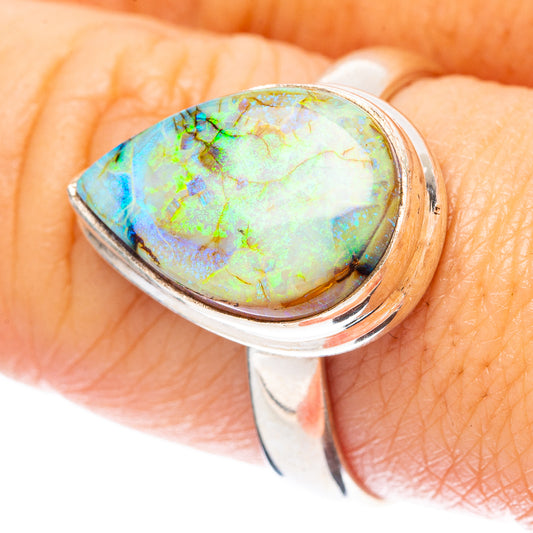 Rare Sterling Opal Ring Size 9 (925 Sterling Silver) R4349