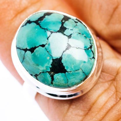 Premium Tibetan Turquoise Ring Size 6 (.925 Sterling Silver)
