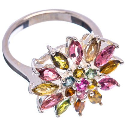 Multi-Tourmaline Ring Size 8.75 (.925 Sterling Silver)