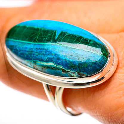 Large Chrysocolla Ring Size 10 (925 Sterling Silver) RING138623