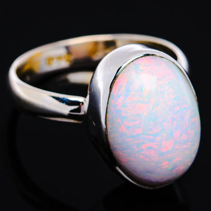 Premium Ethiopian Opal Ring Size 6 Adjustable (.925 Sterling Silver)