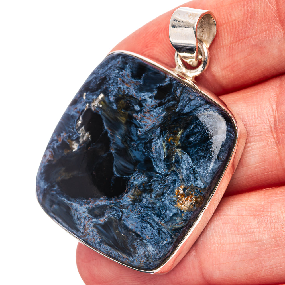 Premium Pietersite Pendant 1 5/8" (.925 Sterling Silver)