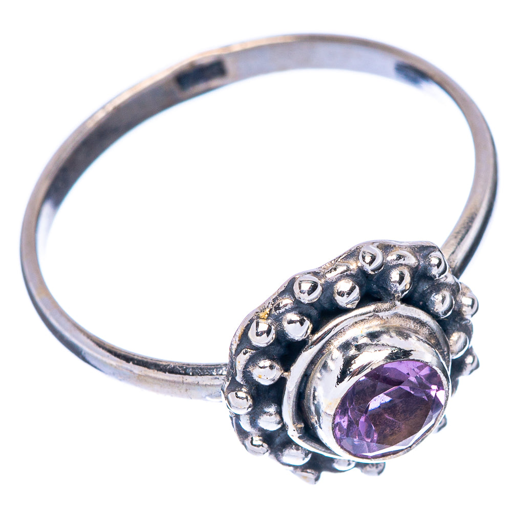 Faceted Amethyst Dainty Ring Size 8 (925 Sterling Silver) R145751