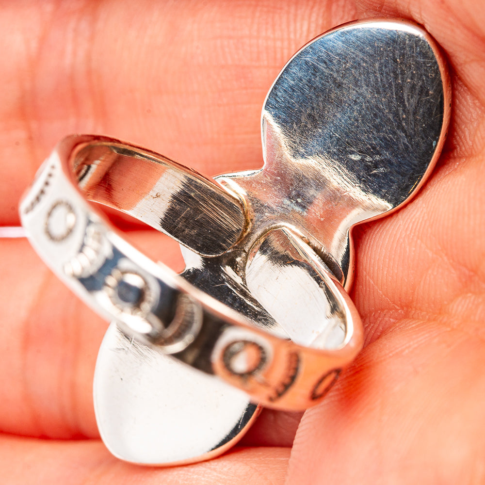 Exclusive Mohave Turquoise Ring Size 8 Adjustable (.925 Sterling Silver)