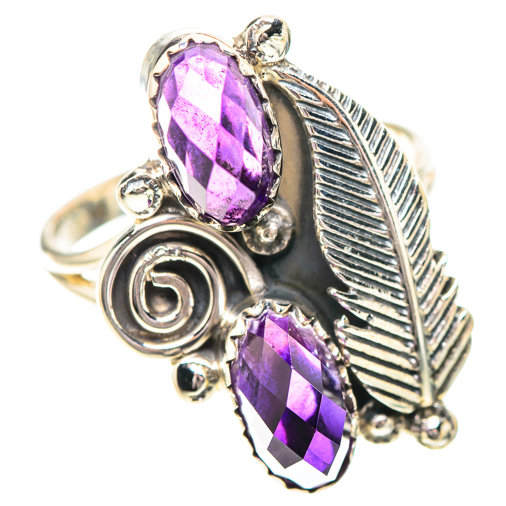 Faceted Amethyst Ring Size 9.75 (925 Sterling Silver) RING138968