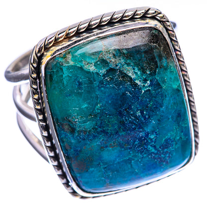 Large Chrysocolla Ring Size 11.75 (925 Sterling Silver) R142172