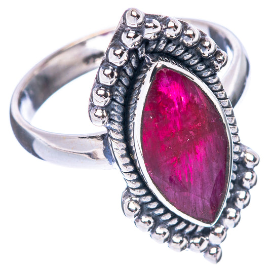 Red Sillimnate 925 Sterling Silver Ring Size 7 (925 Sterling Silver) R5393