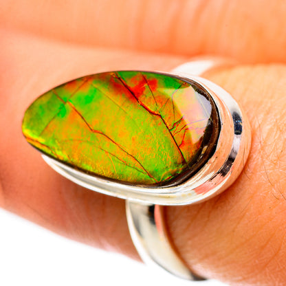 Ammolite Ring Size 7.25 (925 Sterling Silver) RING139142