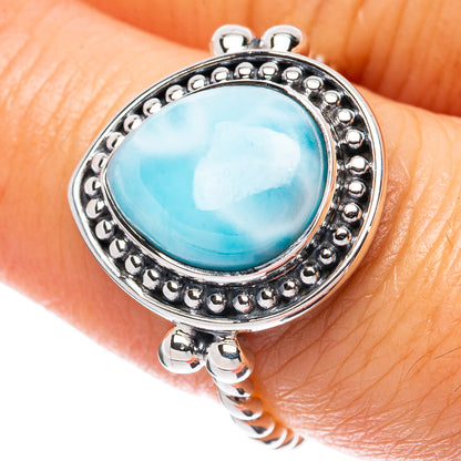 Asc Premium Larimar Ring Size 8 (925 Sterling Silver) R3503