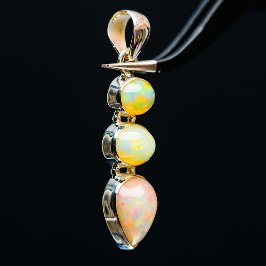 Premium Ethiopian Opal Pendant 1 5/8" (.925 Sterling Silver)