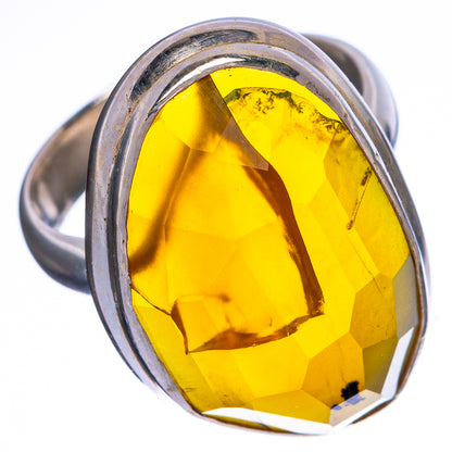 Yellow Opal Ring Size 5 (925 Sterling Silver) R1376