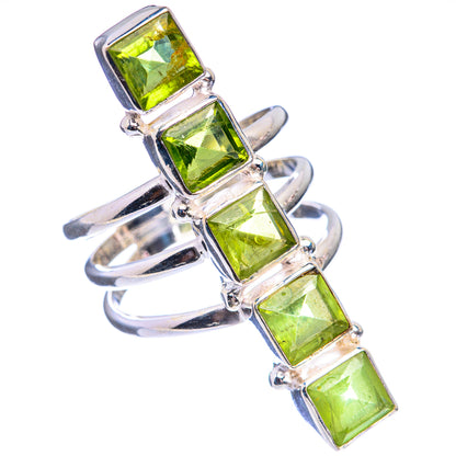 Large Peridot Ring Size 8.75 (925 Sterling Silver) R142899