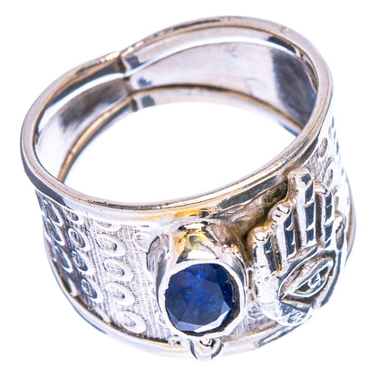 Sapphire Hand Eye Ring Size 7.25 (925 Sterling Silver) R146975