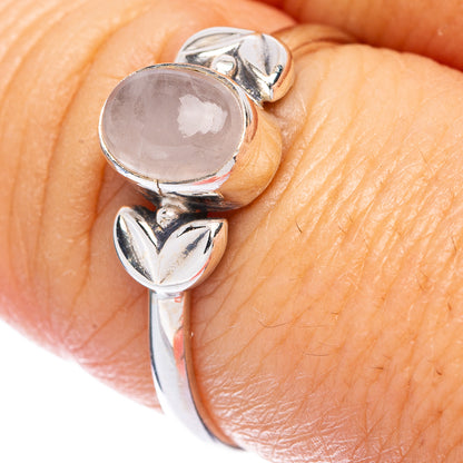 Rose Quartz Dainty Ring Size 7.75 (925 Sterling Silver) R145745