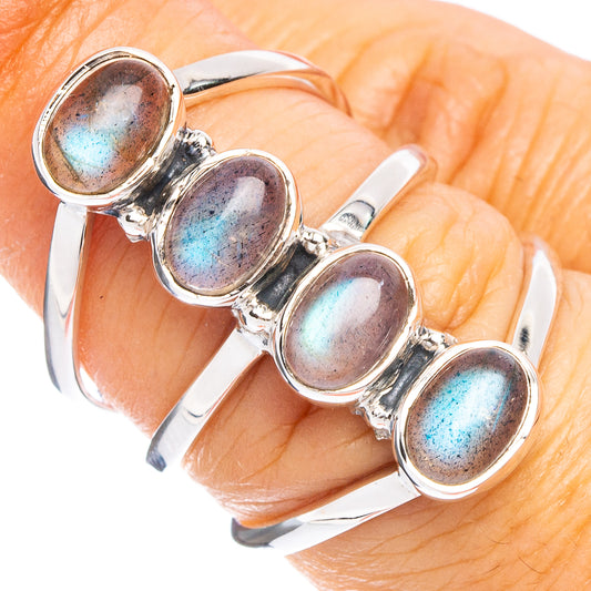 Labradorite 925 Sterling Silver Premium Ring Size 6.75 (925 Sterling Silver) R6476