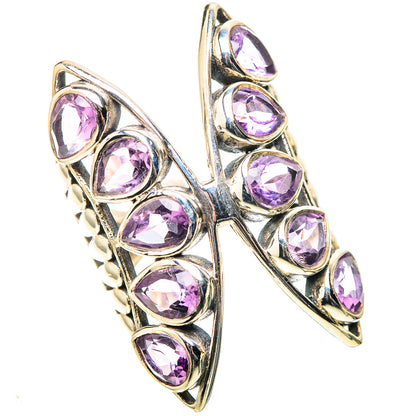 Large Faceted Amethyst Ring Size 6 (925 Sterling Silver) RING138620
