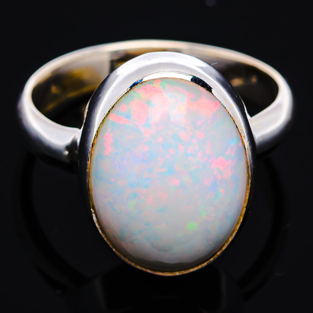 Premium Ethiopian Opal Ring Size 6 Adjustable (.925 Sterling Silver)