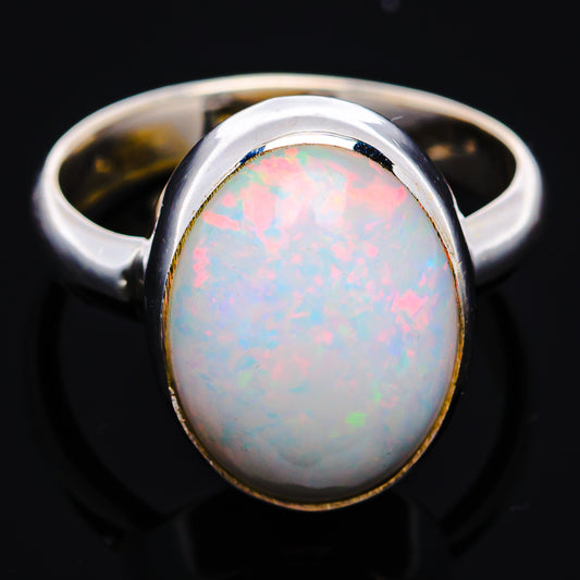 Premium Ethiopian Opal Ring Size 6 Adjustable (.925 Sterling Silver)