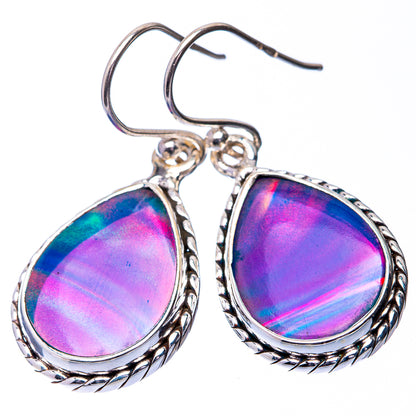 Aura Opal Earrings 1 3/8" (925 Sterling Silver) E432309