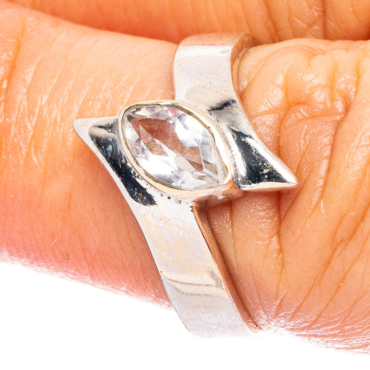White Quartz 925 Sterling Silver Ring Size 6.5 (925 Sterling Silver) R6231