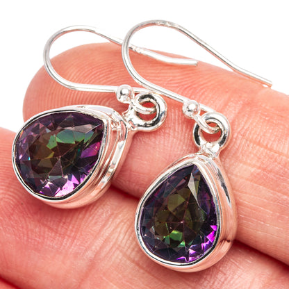 Mystic Topaz Earrings 1 1/4" (925 Sterling Silver) E433402