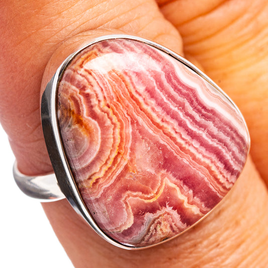 Premium Rhodochrosite Ring Size 8 (.925 Sterling Silver)