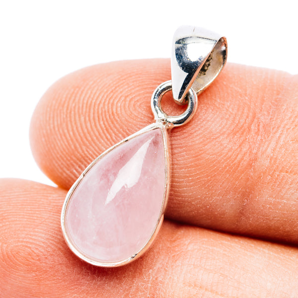 Premium Morganite Pendant 1" (.925 Sterling Silver)