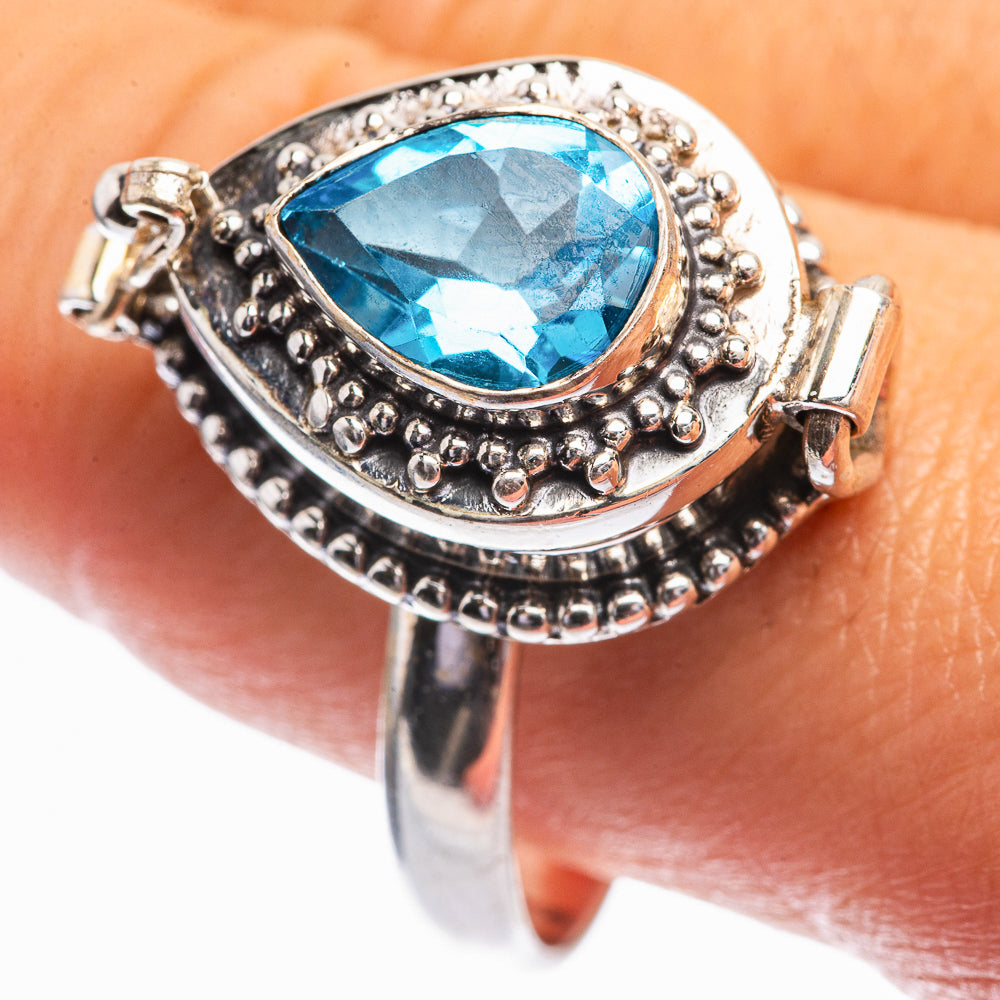 Poison Blue Topaz Ring Size 11.5 (925 Sterling Silver) R141944