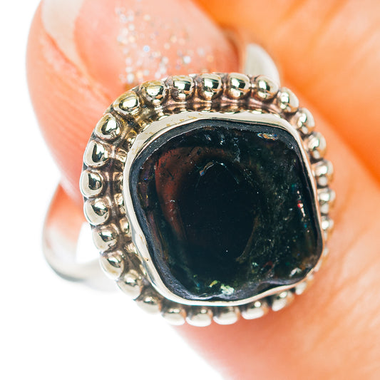 Watermelon Tourmaline Ring Size 6.75 (German Silver)