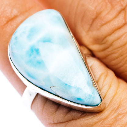 Larimar Ring Size 7.75 (.925 Sterling Silver)