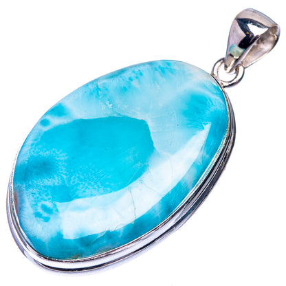 Larimar Pendant 1 7/8" (925 Sterling Silver) P39285