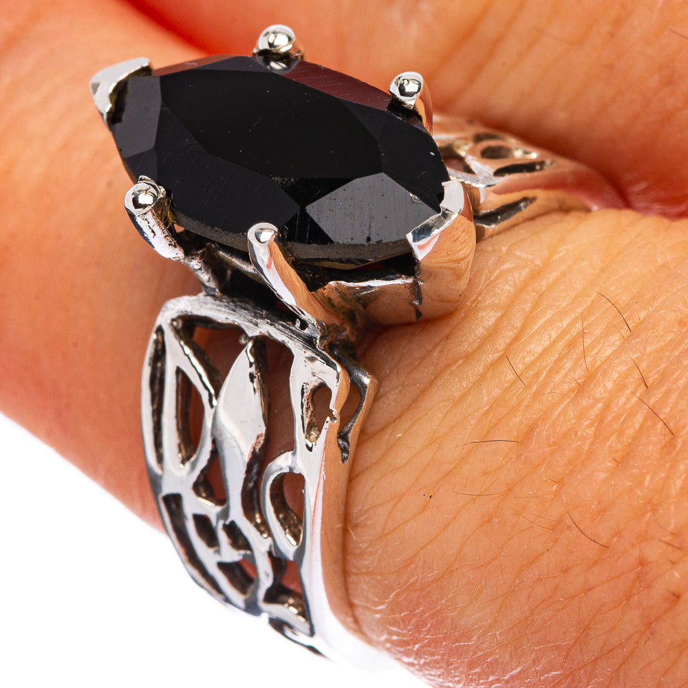 Black Onyx Ring Size 6.75 (925 Sterling Silver) R146359